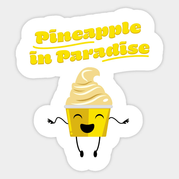 Pineapple in Paradise Sticker by World of Walt